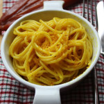Spaghetti curcuma e bottarga